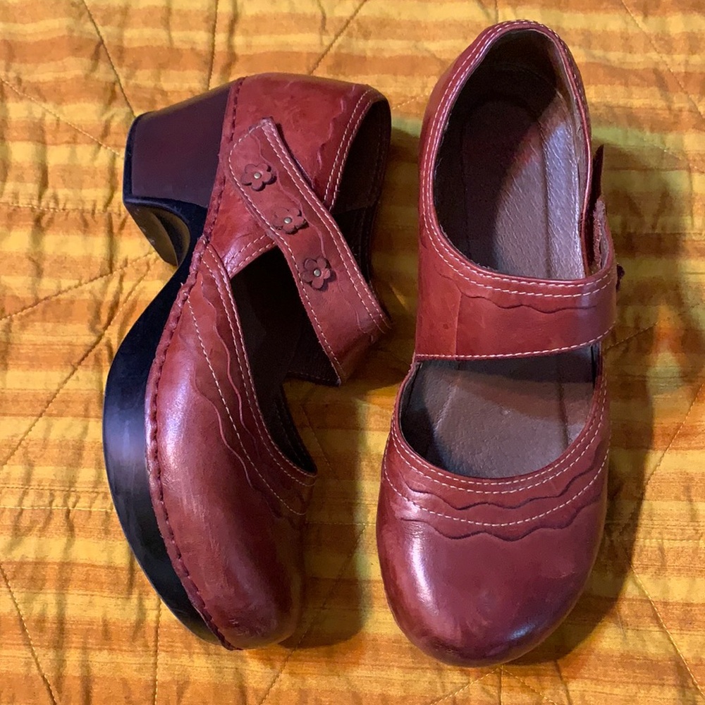 Red Dansko Mary Janes